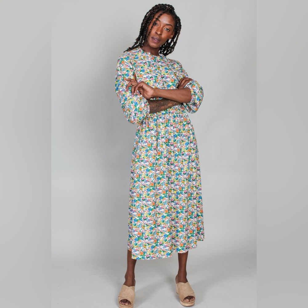 Tibi Sabine Floral Gnome Dress - sample